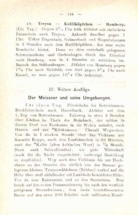10) Weitere Ausflüge.