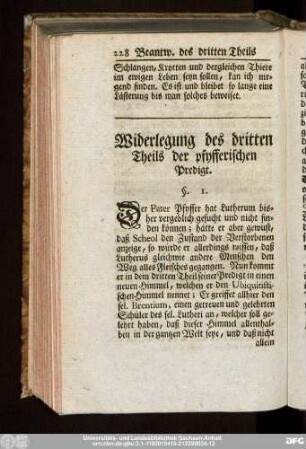 Widerlegung des dritten Theils der pfyfferischen Predigt.