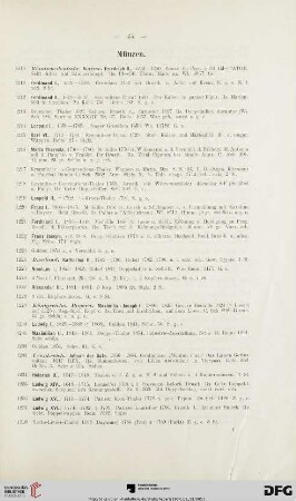 Münzen (Nr. 1210-1403)