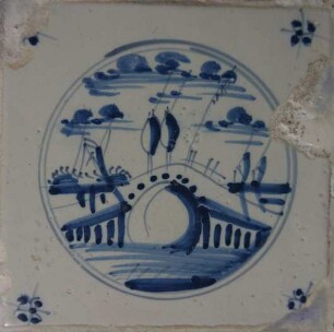 Fliese, Niederlande, 1800-1840