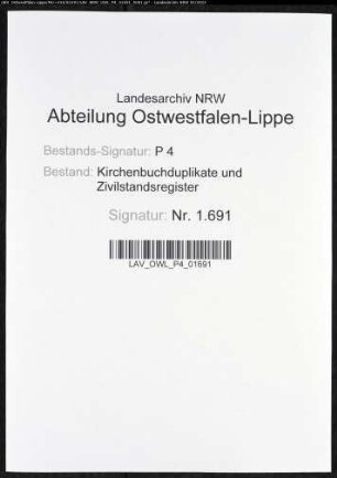 Kirchenbuchduplikat der katholischen Gemeinde Esbeck (GHT 1853-1855). (Gemeinde: Esbeck, katholische Gemeinde)