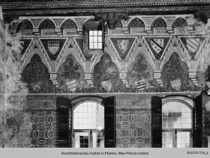 Dekorative Wandmalereien Davizzi-Verwandtschaft