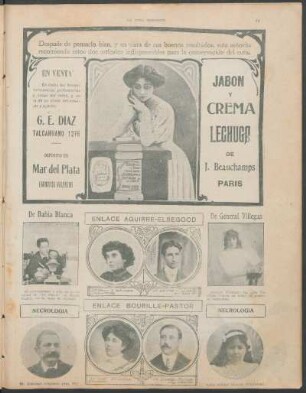 [Enlaces, necrologías y otras noticias gráficas]
