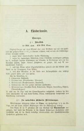 A. Länderkunde