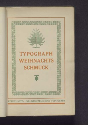 Typograph Weihnachts Schmuck