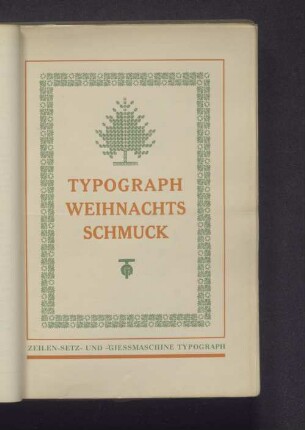 Typograph Weihnachts Schmuck