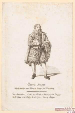 Georg Hager (d.J.), Schuhmacher und Meistersinger