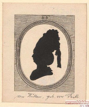 (Maria Anna Benigna Freifrau) von Hutten, geb. von Rieth = Rüdt