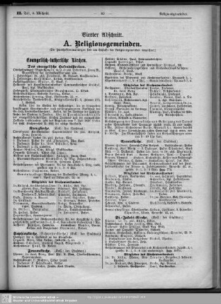 Vierter Abschnitt. Religionsgemeinden. Schulen.