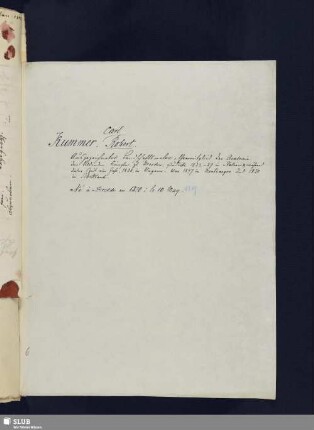 Nr. 174-178. Kummer, Robert