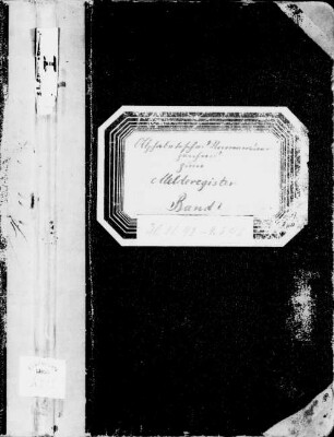 Alphabetisches Namensverzeichnis zum Melderegister