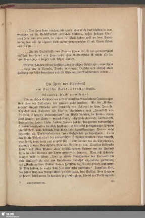 Die Frau der Romantik