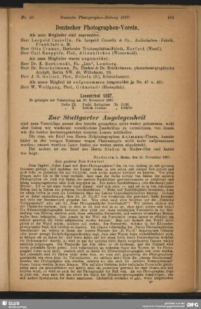 Zur Stuttgarter Angelegenheit