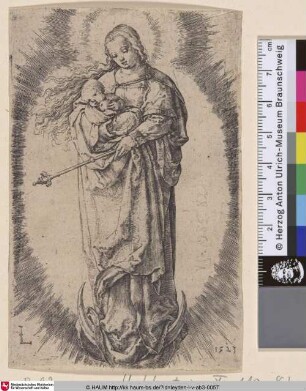 [Mondsichelmadonna; The Virgin with Child on the Crescent]