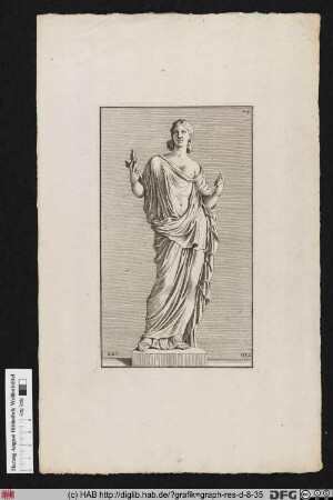 Darstellung der Ceres nach einer antiken Statue.