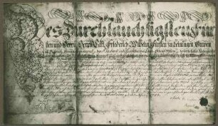 Lehrbrief des Koches Johann Georg Bergner, 1783