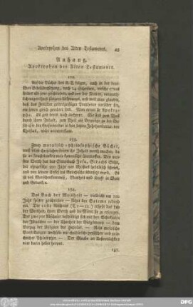 Anhang. Apokryphen des Alten Testaments.