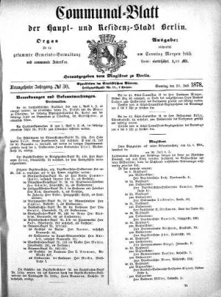 1878,30: No. 30, 28. Juli 1878