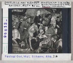 Brünn (Brno), Landesmuseum: Altartafel mit Martyrium der Hl. Katharina