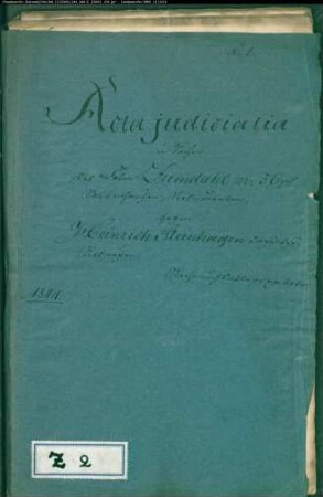 Zumdahl Nr. 56 in Sabbenhausen gegen Heinrich Steinhagen in Sabbenhausen - Rechnungsablage