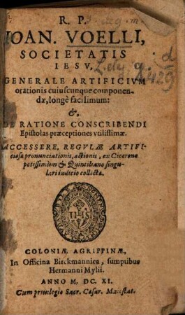 Artificium orationis cuiuscunque componendae