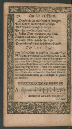 Der LXXI. Psalm. - Der LXXX. Psalm.