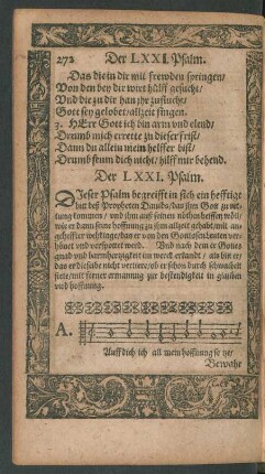 Der LXXI. Psalm. - Der LXXX. Psalm.