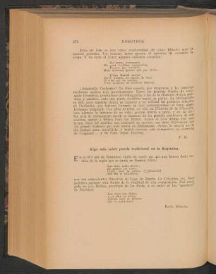 Algo más sobre poesía tradicional en la Argentina