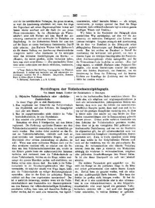 Streitfragen der Volksschukpädagogik