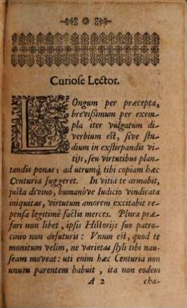 Centvria Selectarum Historiarvm : Ex varijs Auctoribus Latinis, Gallis, Italis, Germanis, Collecta