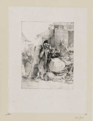 Krämerinnen, Vorstudie, aus: "Lithographisches Album"