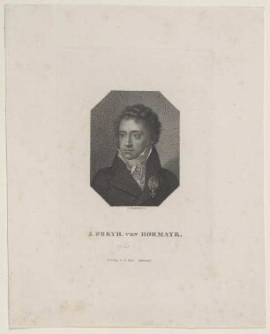 Bildnis des J. Freyh. von Hormayr