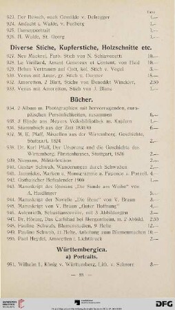 Württembergica (Nr. 951-1410)