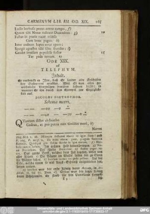 Ode XIX. ad Telephum.