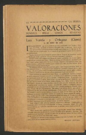 Luis Varela y Orbegoso (Clovis) : (2 de junio de 1930)