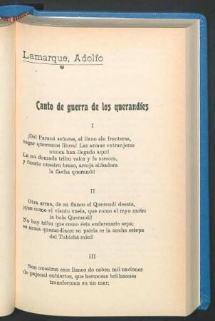 Canto de guerra de los querandíes