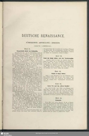 Zweite Lieferung : [Blatt 11 - 20]