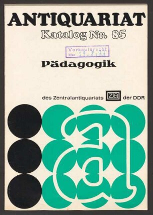 Nr. 85: Pädagogik