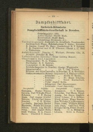 Dampfschifffahrt.