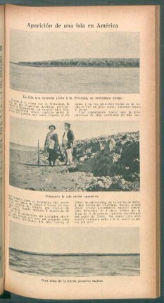 Aparición de una isla en América