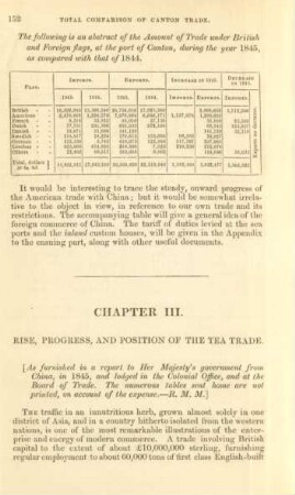Chapter III. Rise, progress, and position of the tea trade