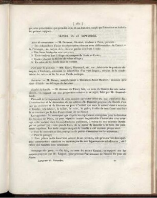 Séance Du 18 Septembre