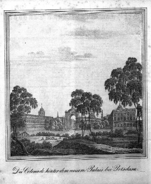 Die Colonade hinter dem neuen Palais bei Potsdam