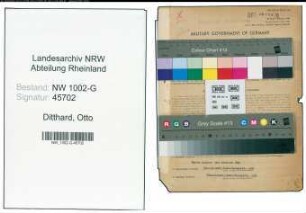 Entnazifizierung Otto Ditthard, geb. 31.03.1892 (Betriebsleiter)