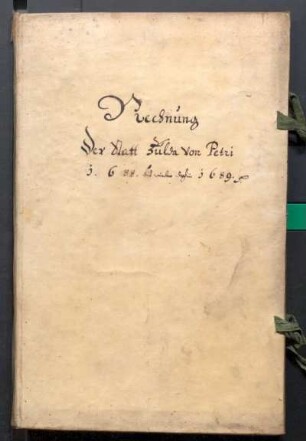 IX A 1 - Alte Stadtrechnungen (1688 - 1689)