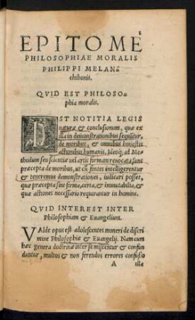 Quid Est Philosophia moralis.