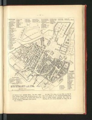 [Stadtplan:] Stuttgart i.J. 1794