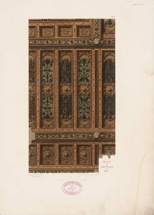 Decke im Café Bauer, Berlin: Ansicht (aus: Architektonisches Skizzenbuch, H. 178/1, 1883)
