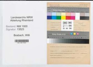 Entnazifizierung Willi Bosbach, geb. 06.04.1914 ()