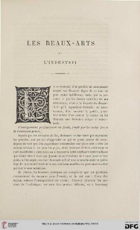 17: Les Beaux-Arts et l'industrie